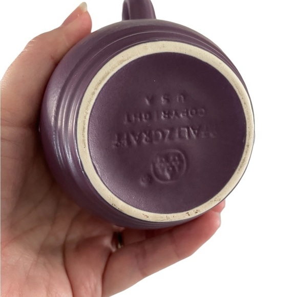 Pfaltzgraff Creamer and Sugar Terrace Plum Satin Finish Earthenware Pottery - Picture 5 of 8